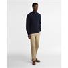 Barbour Herringbone Knittted 1/4 Zip Navy