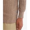 Barbour Herringbone Knittted 1/4 Zip Stone