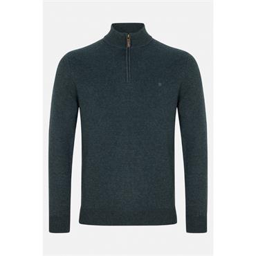 Benetti Frankie Quarter-Zip Knit Teal