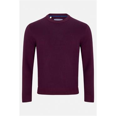 Benetti Julius Crew Neck Jumper Bordo