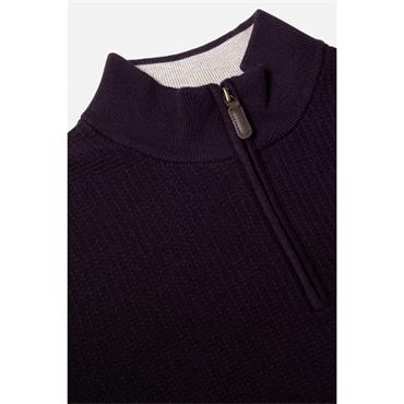 Benetti Oliver 1/4 Zip Jumper Plum