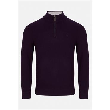 Benetti Oliver 1/4 Zip Jumper Plum