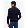 Tommy Hilfiger Classic Cotton Cable Quarter-Zip Knit Navy