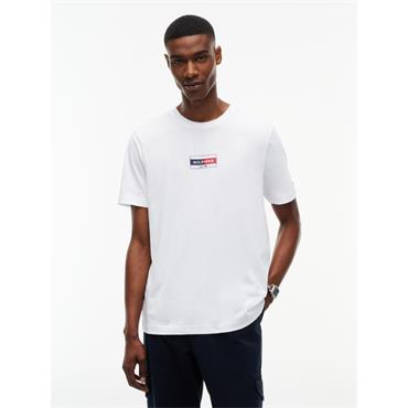 Tommy Hilfiger Brand Love Small Flag Tee White
