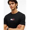 Tommy Hilfiger Brand Love Small Flag Tee Black