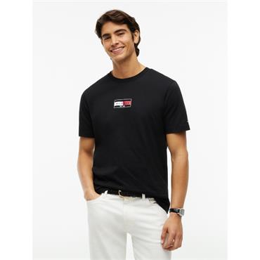 Tommy Hilfiger Brand Love Small Flag Tee Black