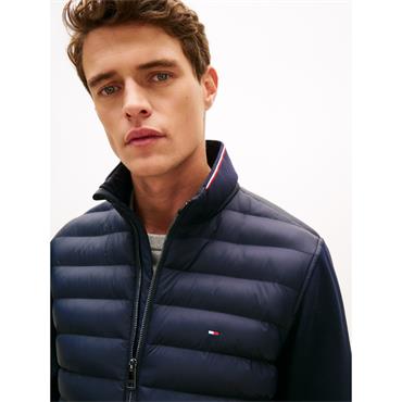 Tommy Hilfiger Mix Media Stand Collar Navy