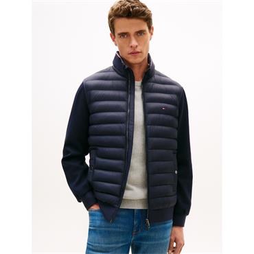 Tommy Hilfiger Mix Media Stand Collar Navy