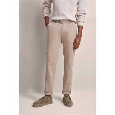 Bugatti Straight Fit Luxury Cotton Chinos  Beige