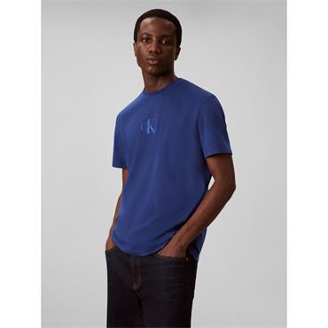 Calvin Klein Jeans Micro Monologo Graphic T-Shirt Estate Blue
