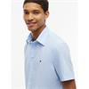 Tommy Hilfiger Flex Poplin Short Sleeve Shirt Blue