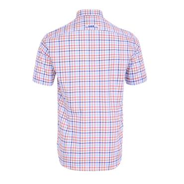 André Swilly Check Short Sleeve Shirt Beige