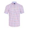 André Swilly Check Short Sleeve Shirt Beige