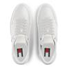 Tommy Jeans Lightweight Flag Leather Court Trainer Ecru