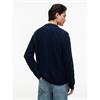 Tommy Jeans Classic Flag Cable Jumper Dark Blue