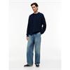 Tommy Jeans Classic Flag Cable Jumper Dark Blue