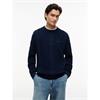 Tommy Jeans Classic Flag Cable Jumper Dark Blue