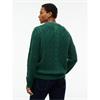 Tommy Jeans Classic Flag Cable Jumper Velvet Green