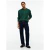 Tommy Jeans Classic Flag Cable Jumper Velvet Green