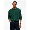 Tommy Jeans Classic Flag Cable Jumper Velvet Green
