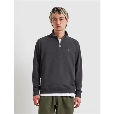 Farah Arnold Quarter-Zip Sweatshirt Washed Black