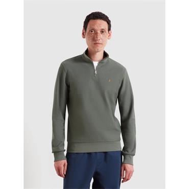 Farah Conrad Quarter-Zip Sweatshirt Rosemary