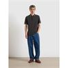 Farah Bowes Tipped Polo Tee Washed Black