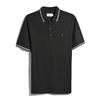 Farah Bowes Tipped Polo Tee Washed Black