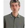 Farah Bowes Tipped Polo Tee Rosemary