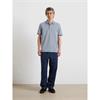 Farah Bowes Tipped Polo Tee Icelandic Blue