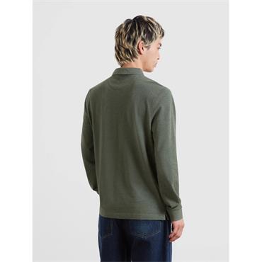 Farah Cunningham Long Sleeve Polo Rosemary