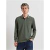 Farah Cunningham Long Sleeve Polo Rosemary
