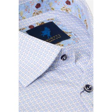 Benetti Delta Print Shirt Sky