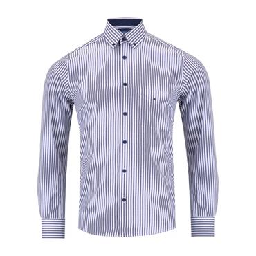 Drifter Ivano Stripe Shirt Navy