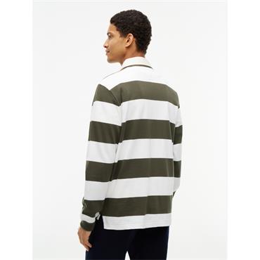 Tommy Hilfiger Stripe Rugby Shirt Green