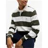 Tommy Hilfiger Stripe Rugby Shirt Green