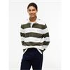 Tommy Hilfiger Stripe Rugby Shirt Green