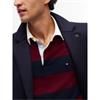 Tommy Hilfiger Stripe Rugby Shirt Burgundy