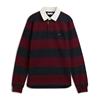 Tommy Hilfiger Stripe Rugby Shirt Burgundy