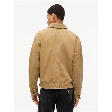 Tommy Jeans Cord Collar Canvas Jacket Sand
