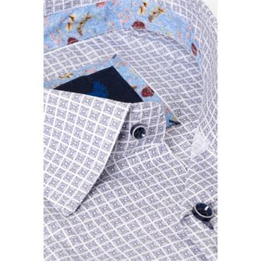 Benetti Naples Print Shirt Navy