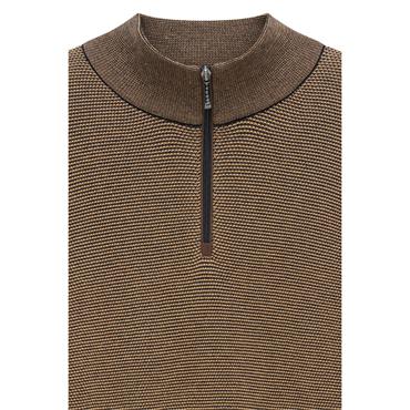 Bugatti Quater-Zip Knit Gold