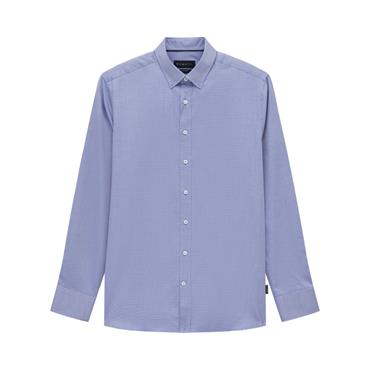 Bugatti 28714F Print Shirt Blue