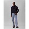 Calvin Klein Jeans Micro Monalogo Hoodie Navy