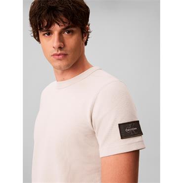 Calvin Klein Jeans Waffle Badge Long Sleeve T-Shirt Moonstruck