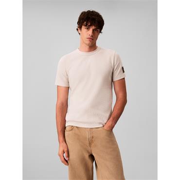 Calvin Klein Jeans Waffle Badge Long Sleeve T-Shirt Moonstruck