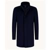 A Fish Named Fred Funnel Neck Coat Navy
