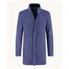 A Fish Named Fred Funnel Neck Coat Blue
