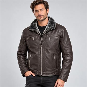 Bugatti Bugatti Leather Jacket Brown