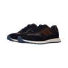 Bugatti AWC03 Leather Trainer Dark Blue